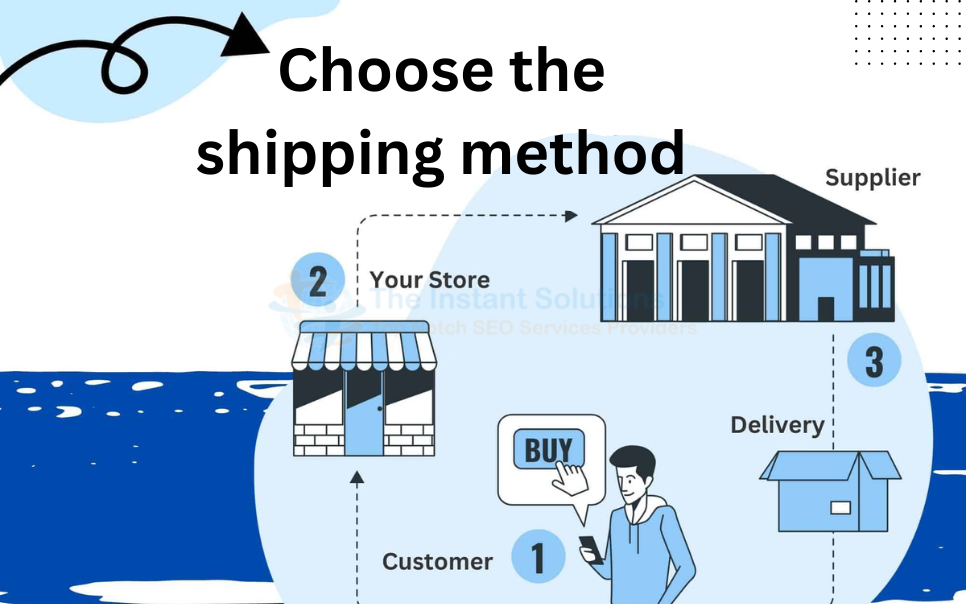 Choose the shipping method