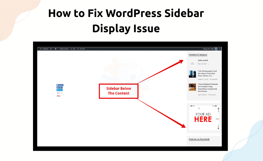 How to Fix WordPress Sidebar Display Issue? Sidebar Display Issue