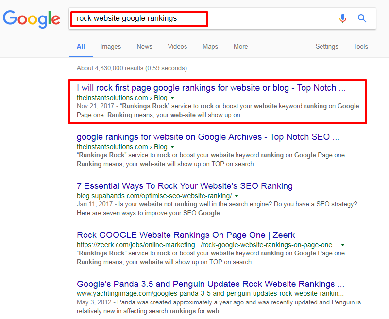 Google Rankings – maximise rankings